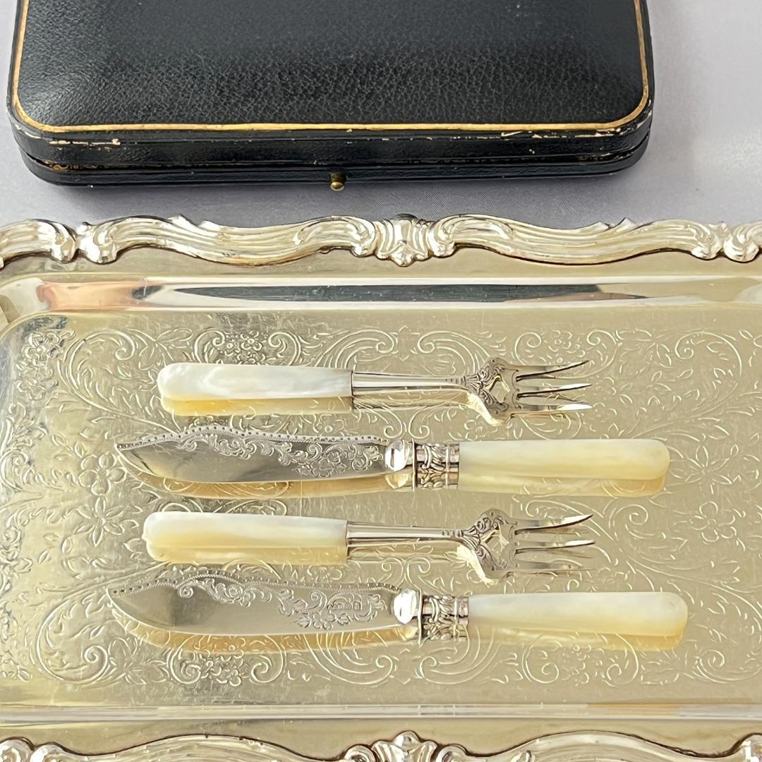 【Allen & Darwin】【白蝶貝】ミニサーバーセット 4本 ケース