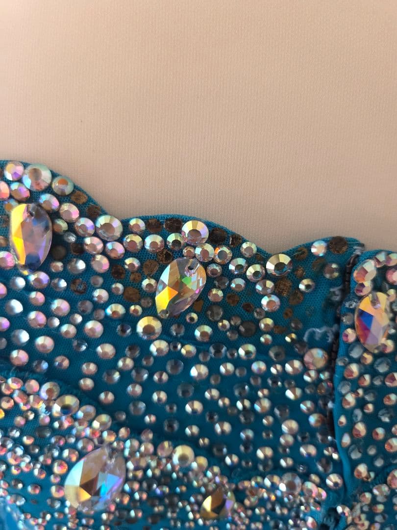 スタンダードドレス ブルー ボールルーム 社交ダンス