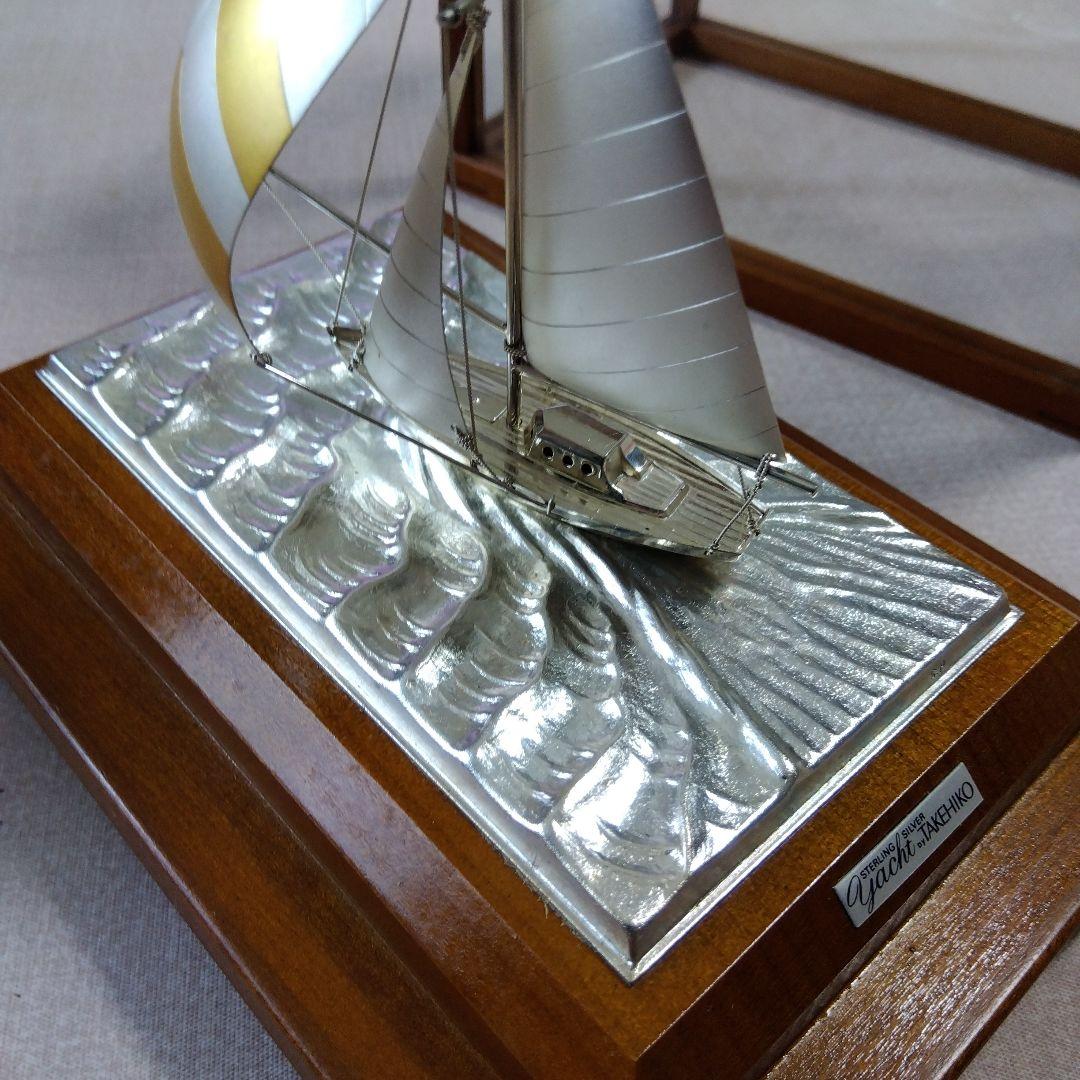 武比古、TAKEHIKOヨットモデル シルバー・ゴールド ガラスケース付き