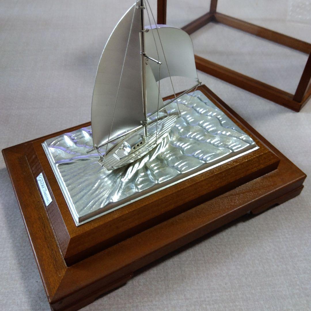 武比古、TAKEHIKOヨットモデル シルバー・ゴールド ガラスケース付き