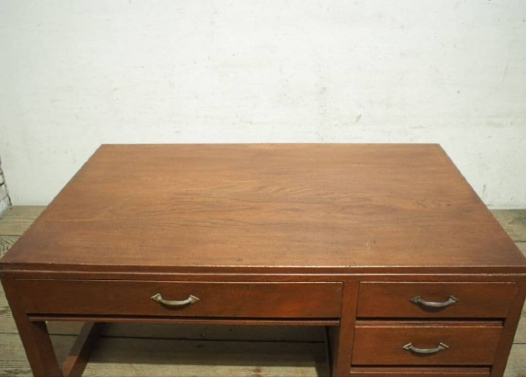 1040 ヴィンテージ　ロータイプの片袖机　文机　ローテーブル　古家具　レトロ