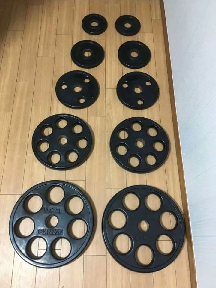 IVANKOイヴァンコ オリンピックプレートセット計67.5kg 穴径50mm