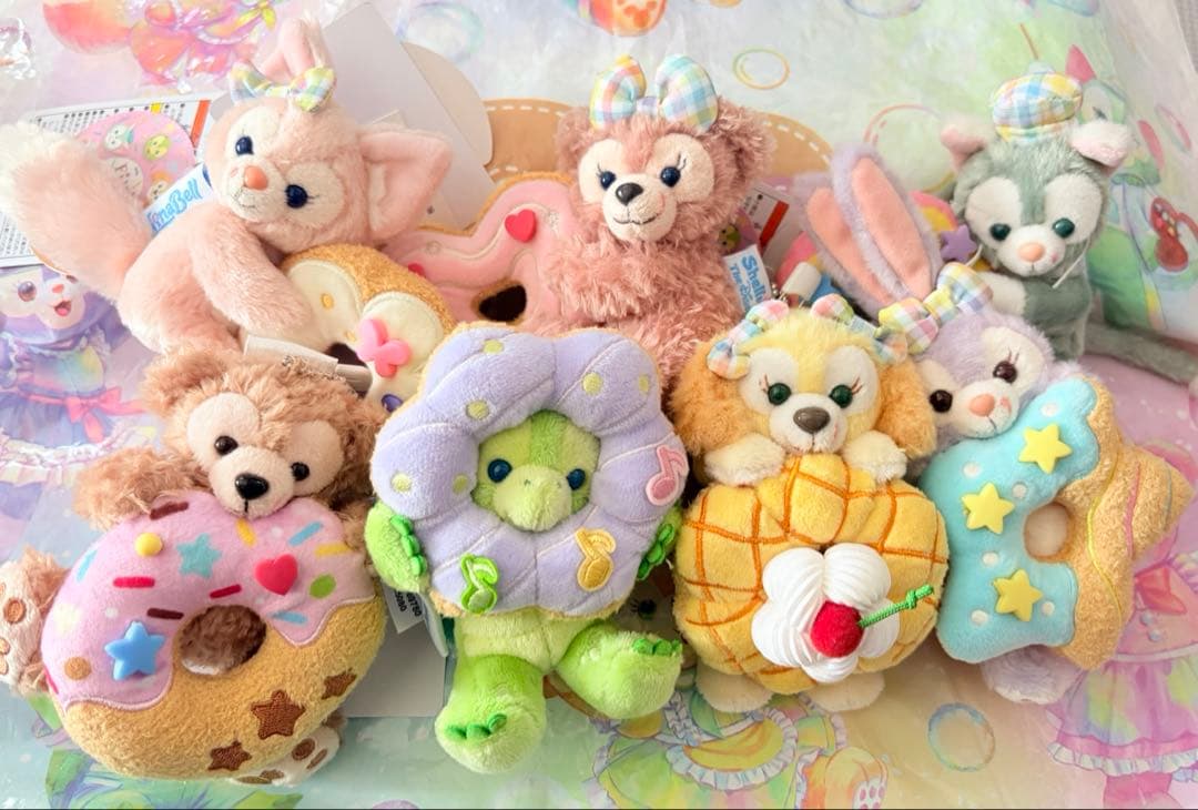 フィルドウィズジョイ！ダッフィー＆フレンズ　ぬいぐるみバッジセット