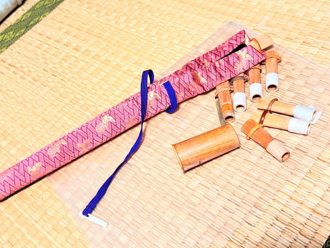 a*n様 篳篥 本管　煤竹　/盧舌12本付き