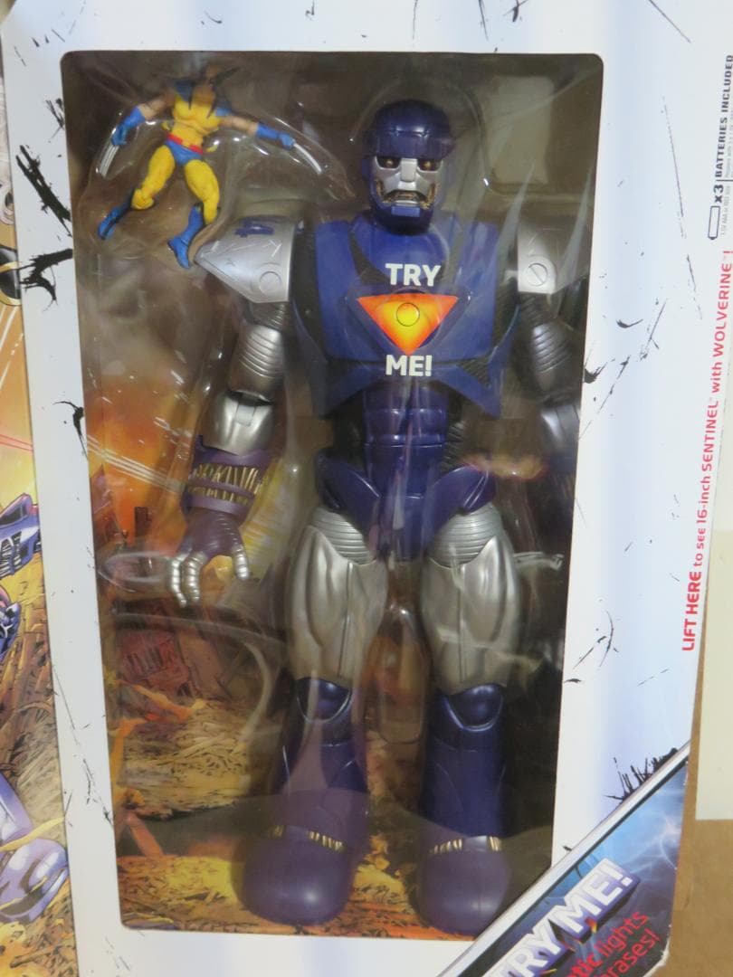 ふ*み様 中古品　X-MENウルヴァリン マーベルユニバース　センチネル　全高４