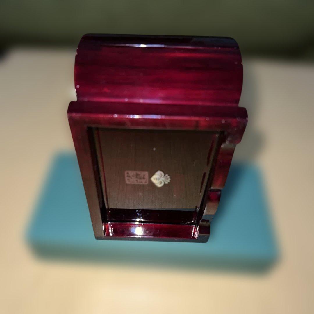 螺鈿細工　貝装飾　赤漆器　ヴィンテージ　ジュエリーボックス