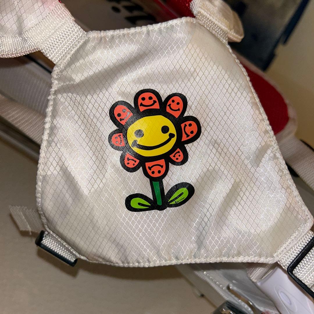 kz エリートグリップキャディバッグ白\赤　スタンド式