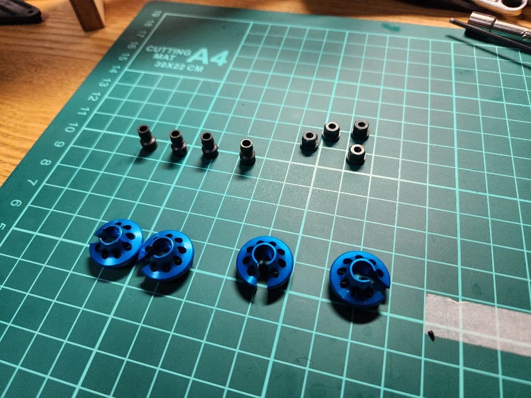 タミヤ バギー用ビッグボアARダンパー リア用 4本セット 美品 スプリング付き