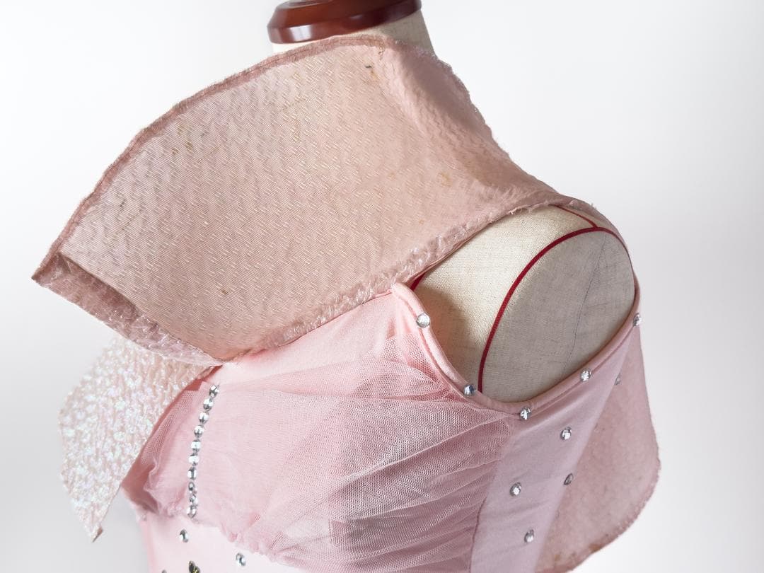 社交ダンス スタンダードドレス ピンク