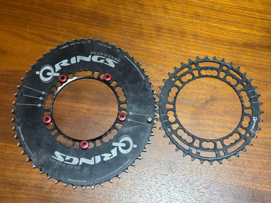 ROTOR Q-RINGS 53-38 110BCD 5h 楕円チェーンリング