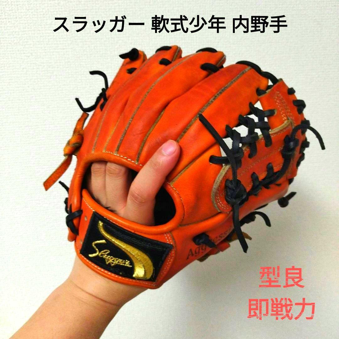 063 スラッガー 即戦力 軟式少年 内野手用グローブ