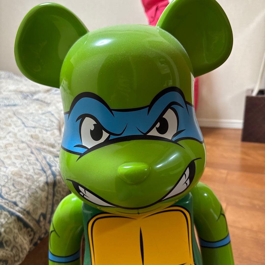 ベアブリック1,000%タートルズ　レオナルド　美品