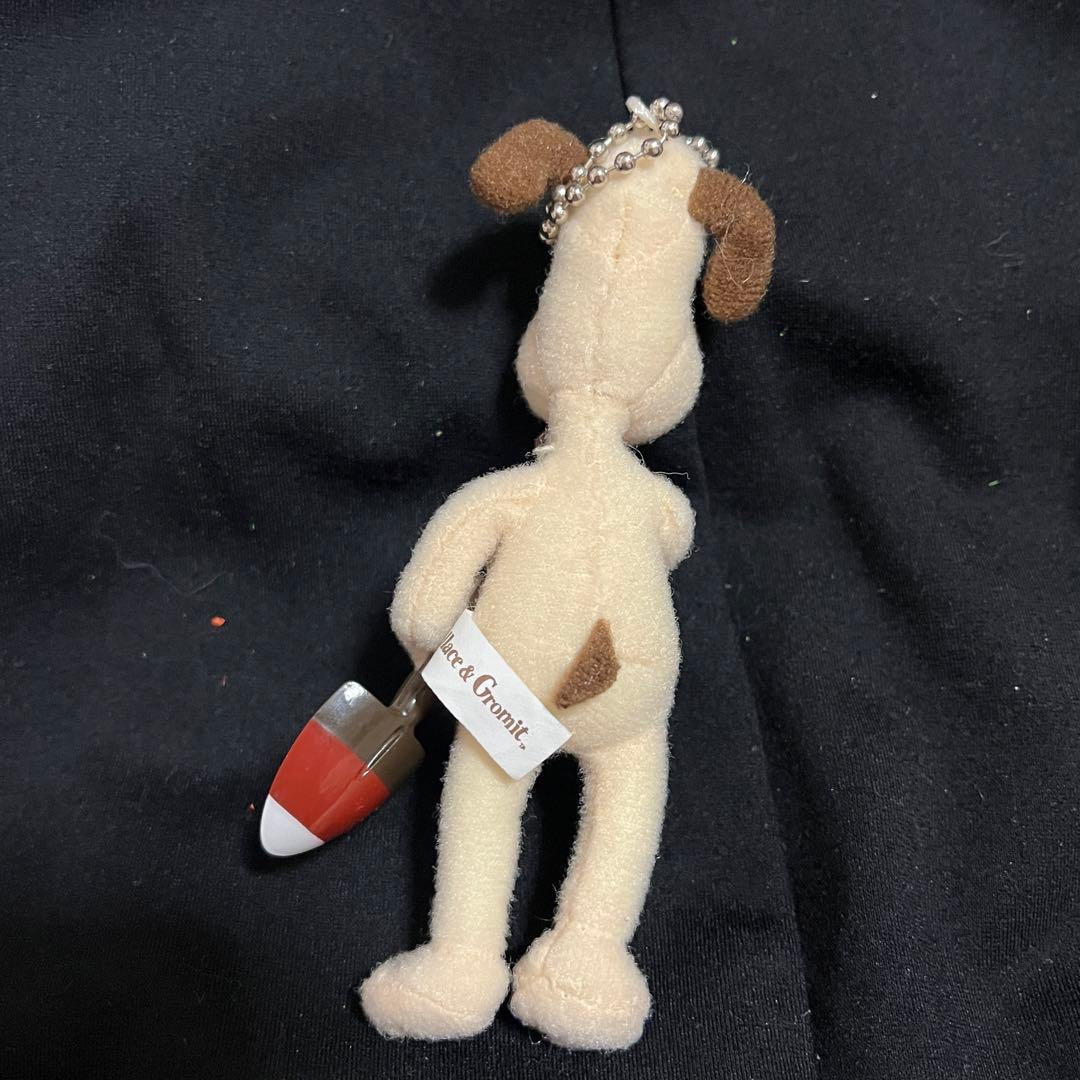 ▲汚れなどあり▲ウォレスとグルミット マスコット キーホルダー