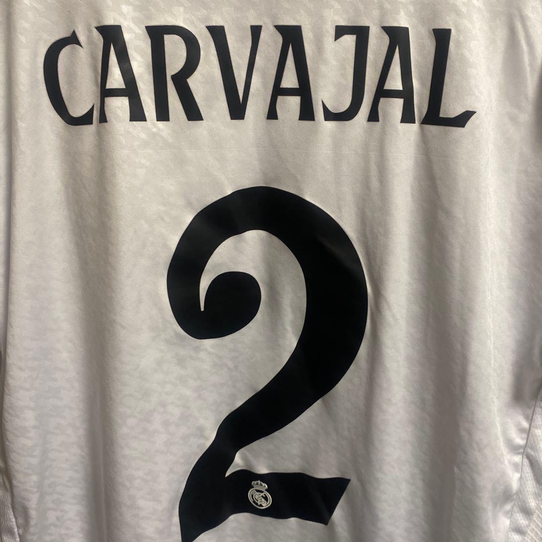 レアルマドリード ユニフォーム カルバハル #2 adidas ホーム 白 L
