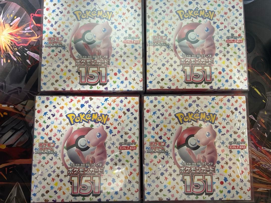 ポケモンカード151 シュリンク付き 4BOX 新品未使用　ポケセン