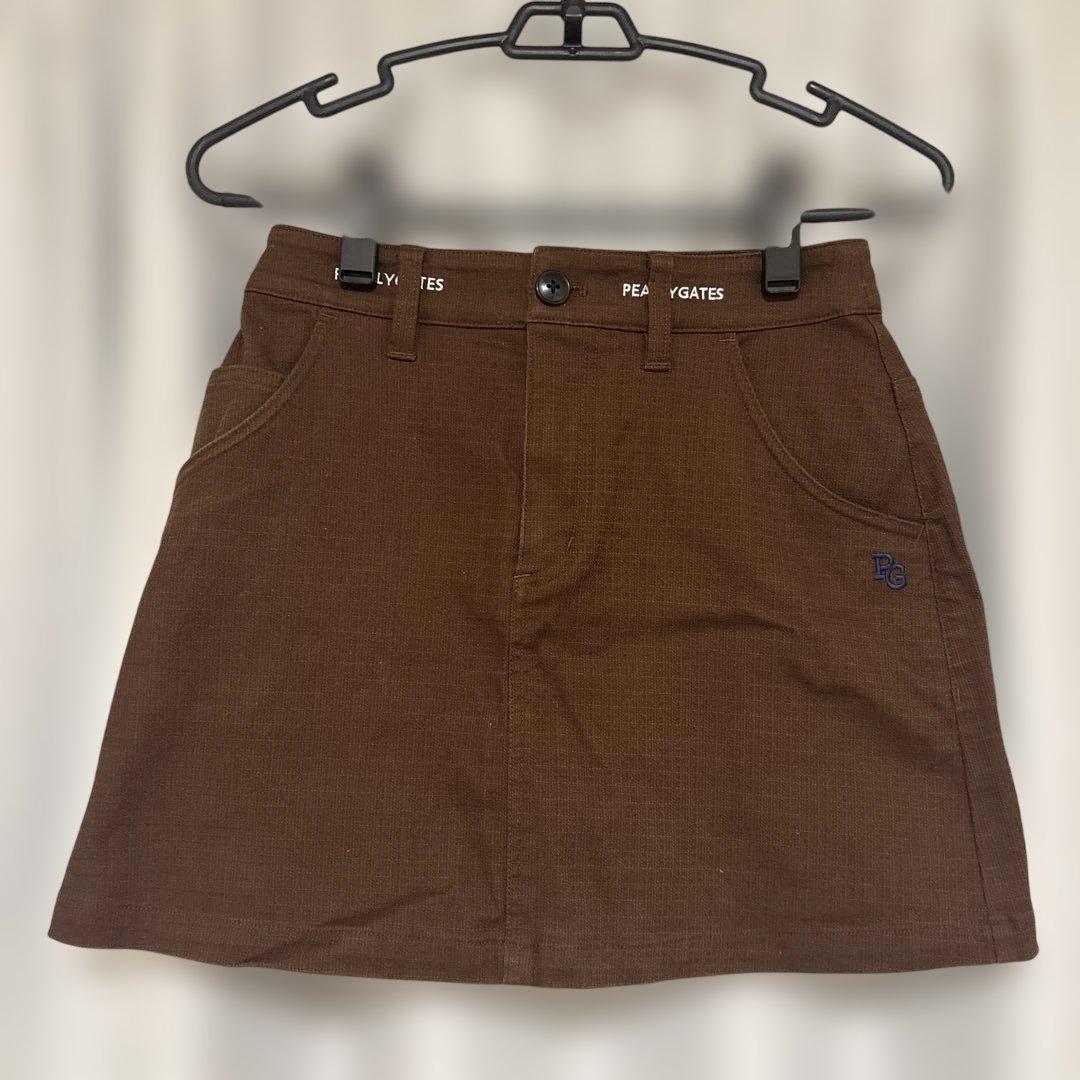 コットンストレッチドビースカート