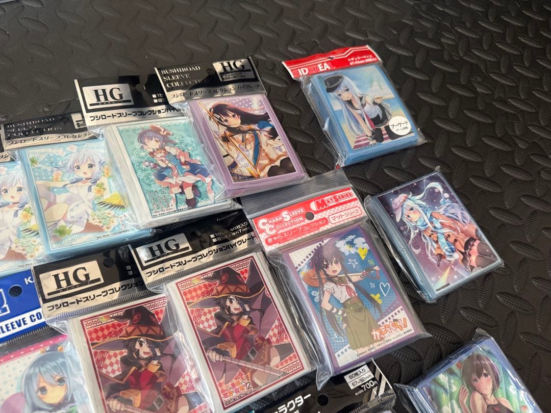スリーブまとめ売り　引退　ごちうさ　艦これ　このすば　めぐみん　ぐらむすけいる