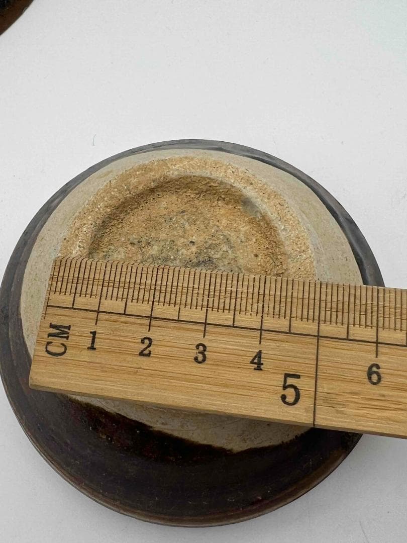 水芙蓉　遼から金時代 天目茶碗吉州窯茶盞宋時代黑釉窯変釉入茶碗(B-35)