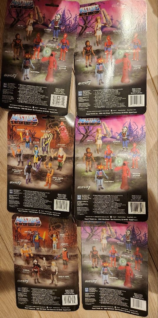 Super 7 Motuフィギュア　マスターズ・オブ・ザ・ユニバース　6個セット