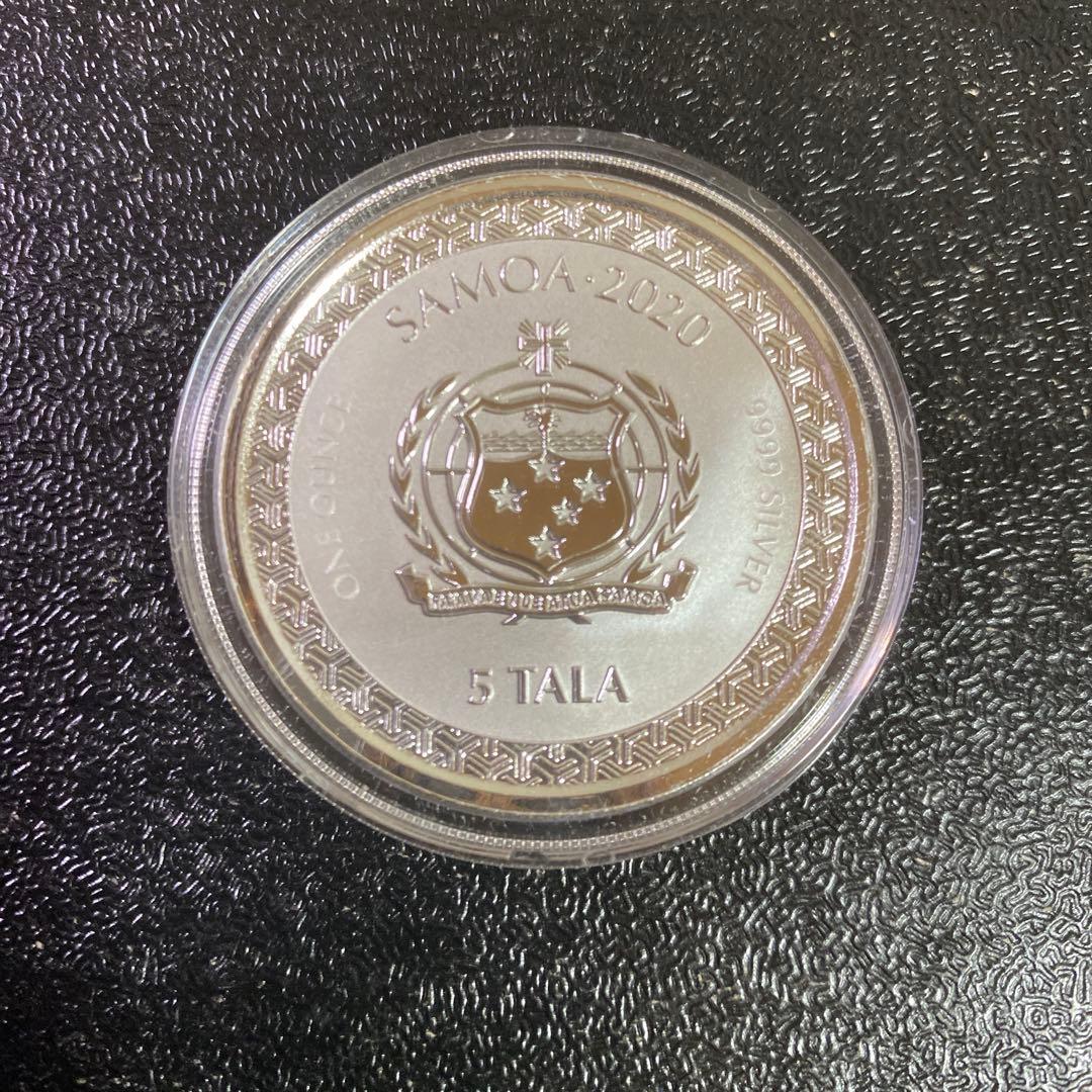 銀貨　99.9% 純銀　シルバー　桃太郎　銀貨　１オンス　イギリス連邦　サモア