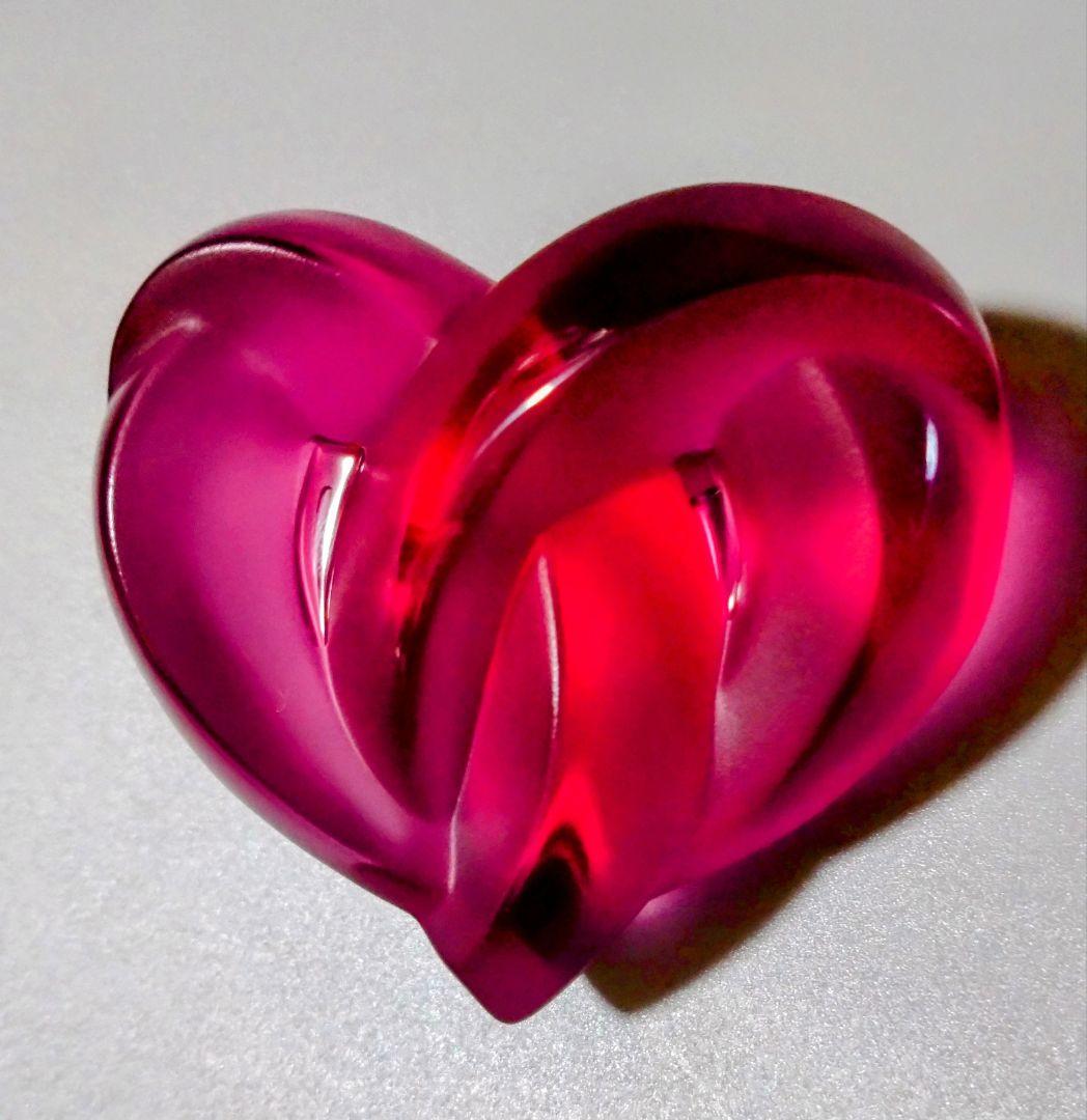 ラリック　LALIQUE ハート　置物　オブジェ　インテリア　クリスタル
