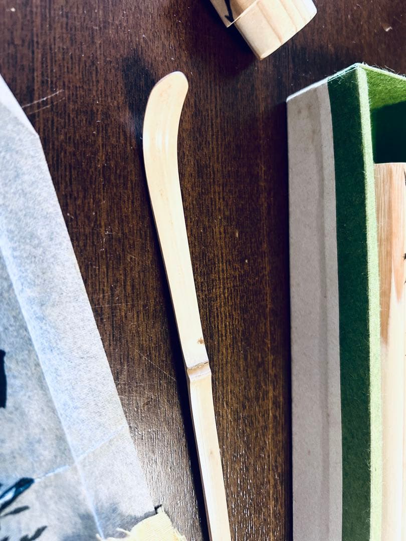 茶杓　銘「初霰」　昌庵作