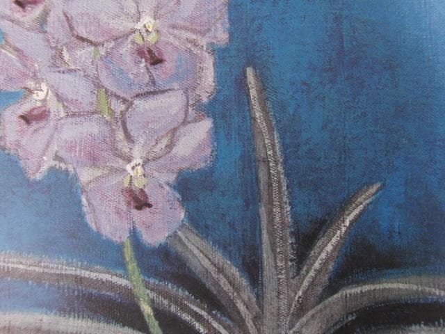 杉山寧、【洋蘭】、希少な大判額装用画集より、新品高級額装付、豪華限定版