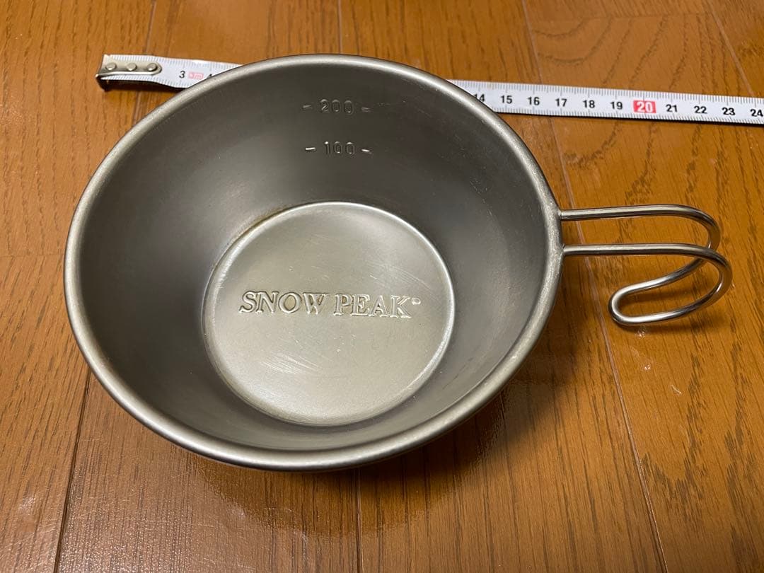 旧ロゴ　 PEAK ステンレス シェラカップ