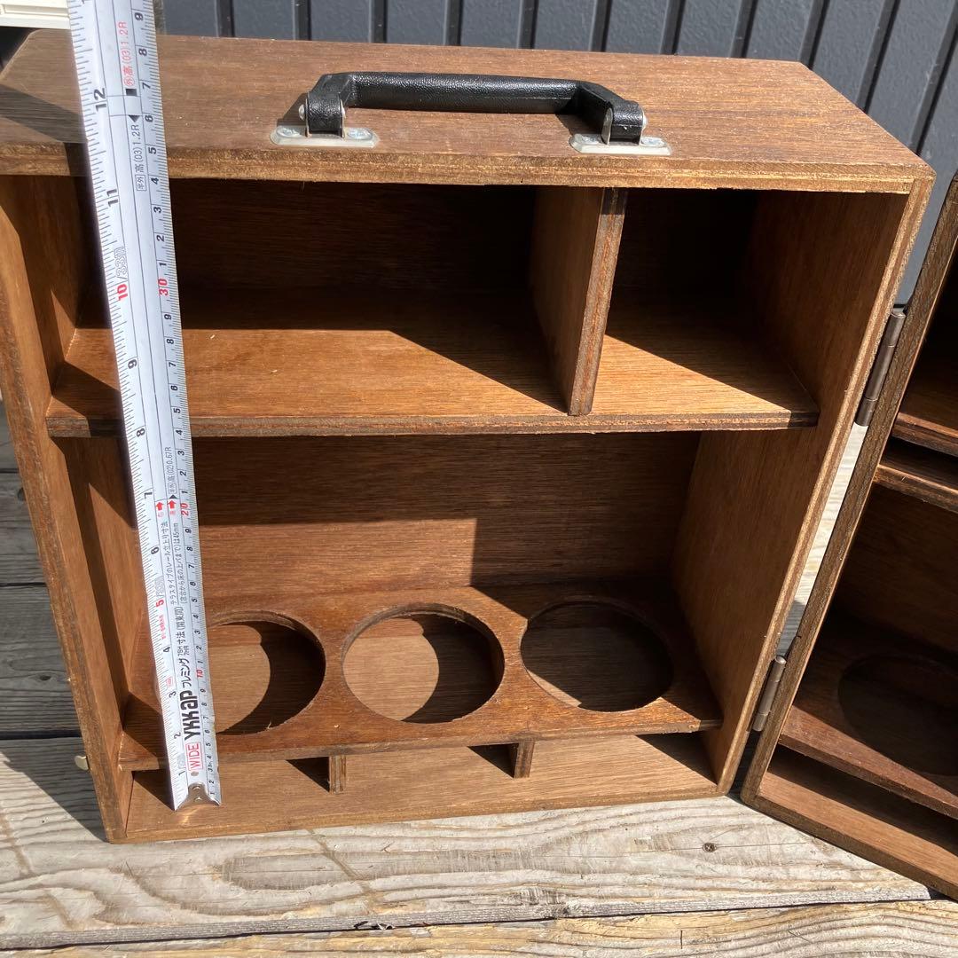 昭和レトロ 木製スパイスボックス 茶器入れ キャビネット 飾り棚 ラック