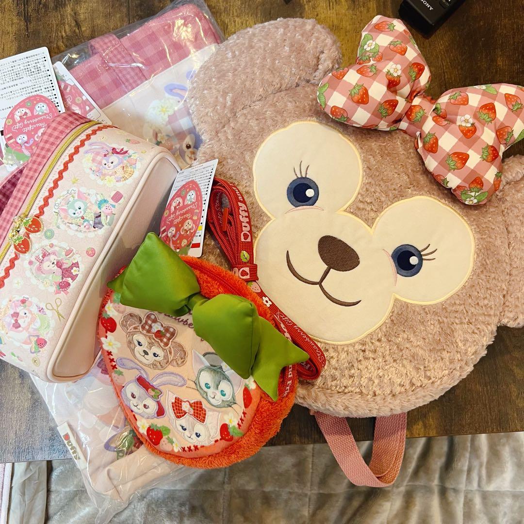 ディズニー ダッフィー&フレンズ ハートフェルトストロベリーギフト 4点セット