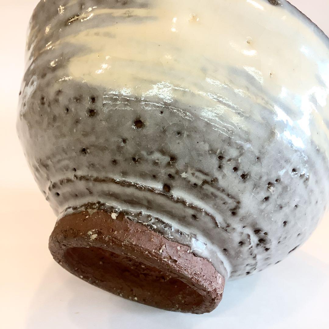 【茶道具】刷毛目　茶碗　四代　真清水蔵六