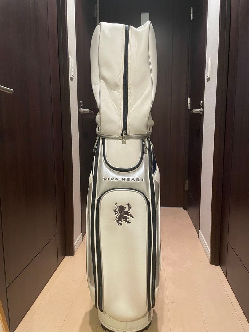 VIVA HEART キャディバッグ ホワイト・ネイビー