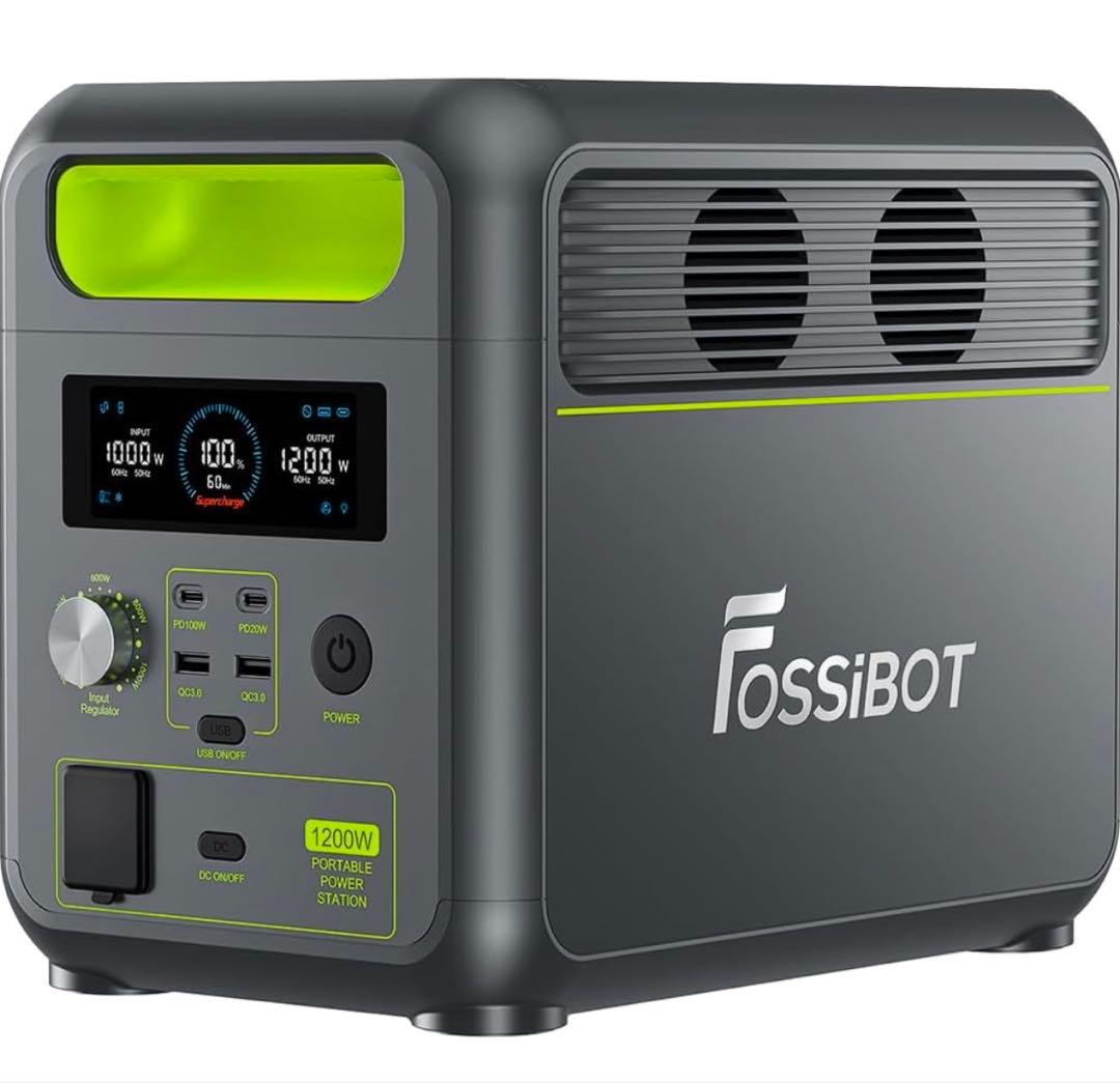 FOSSIBOT ポータブル電源 ソーラーパネルセット