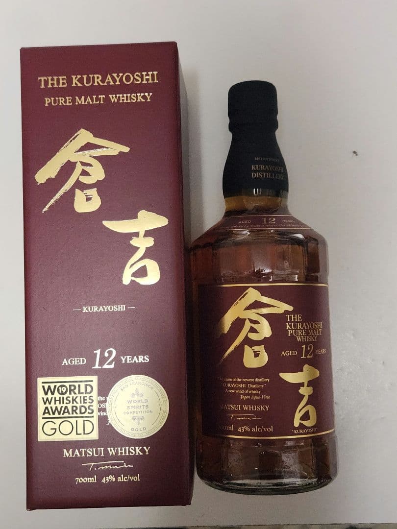 マツイピュアモルトウイスキー倉吉１２年