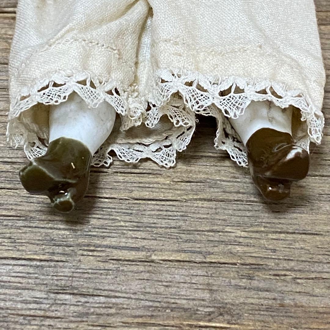 ドイツアンティーク チャイナヘッドドール 18.5cm ブロンド