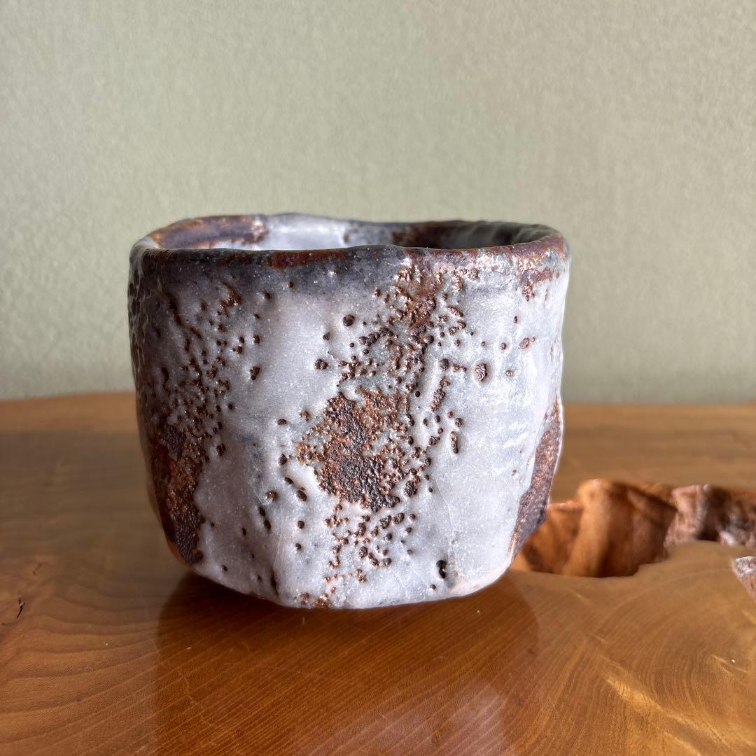 志野焼 小崎一陽造 抹茶碗 茶道具 共箱(54Hc)