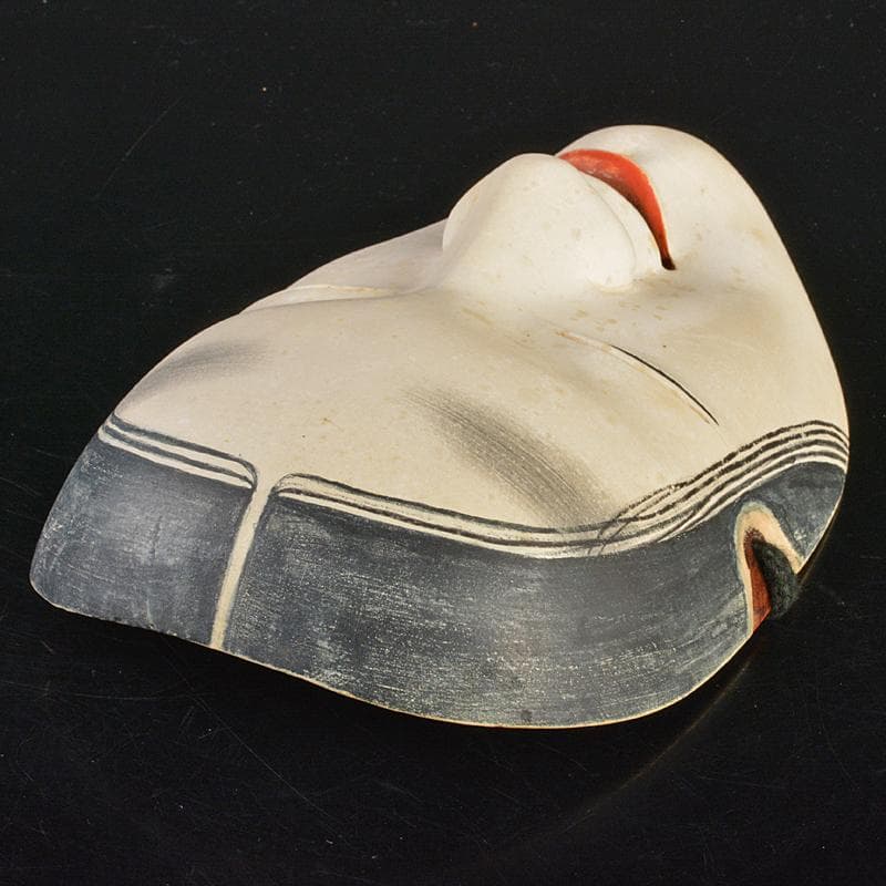 能面　能楽　雅楽　木彫　小面　在銘　C　R6841