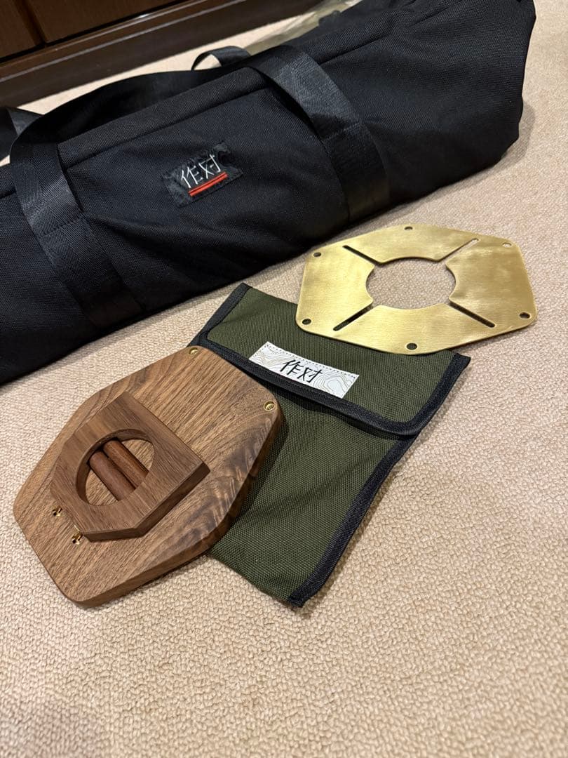 ZUODUI 綺懐（キカイ）ウォールナットテーブル&SOTO310用ミニテーブル