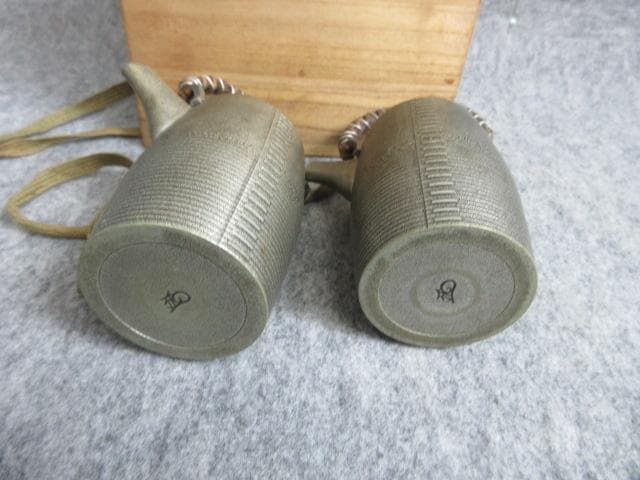 本錫千呂利一対箱付き [B27963]