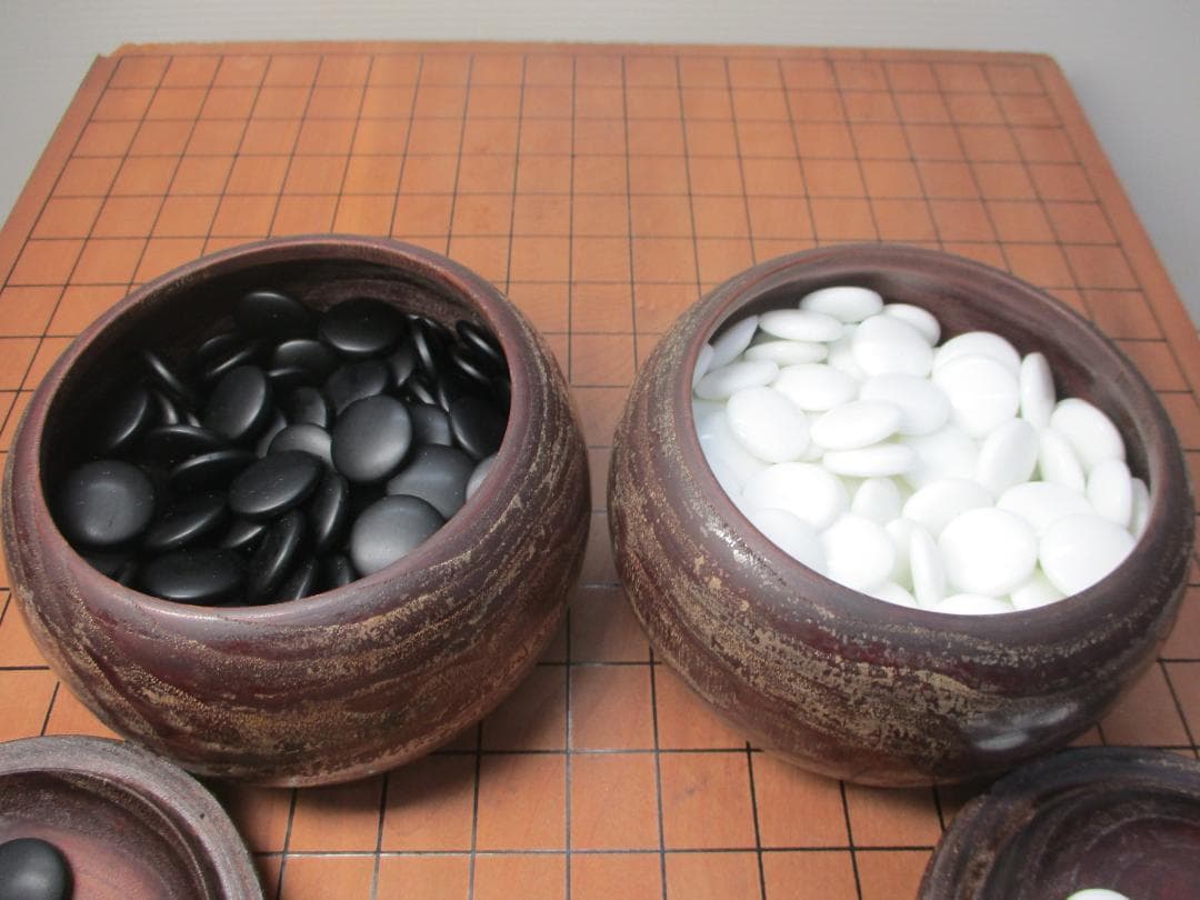 古い囲碁セット 囲碁盤 碁石セット 厚さ10cm