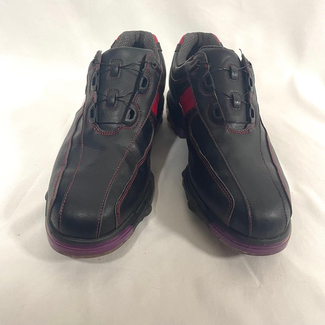 フットジョイ GF:III Boaゴルフシューズ 25.5cm黒×赤 バッグ付き