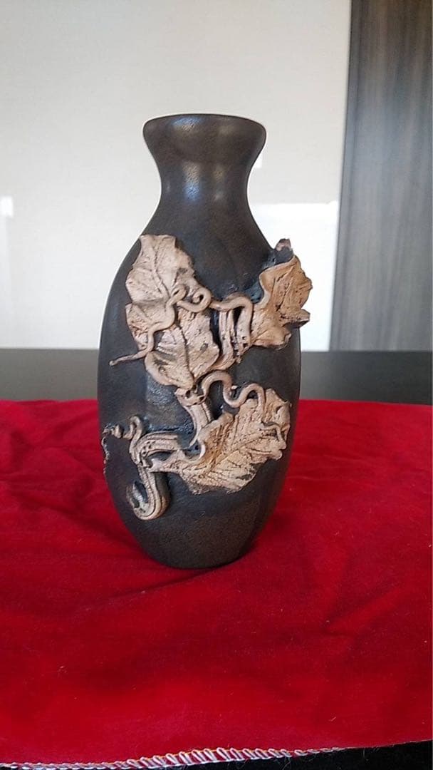 瀬戸焼　古瀬戸　貼花　徳利　酒器　古美術　煎茶器　古道具　丹波