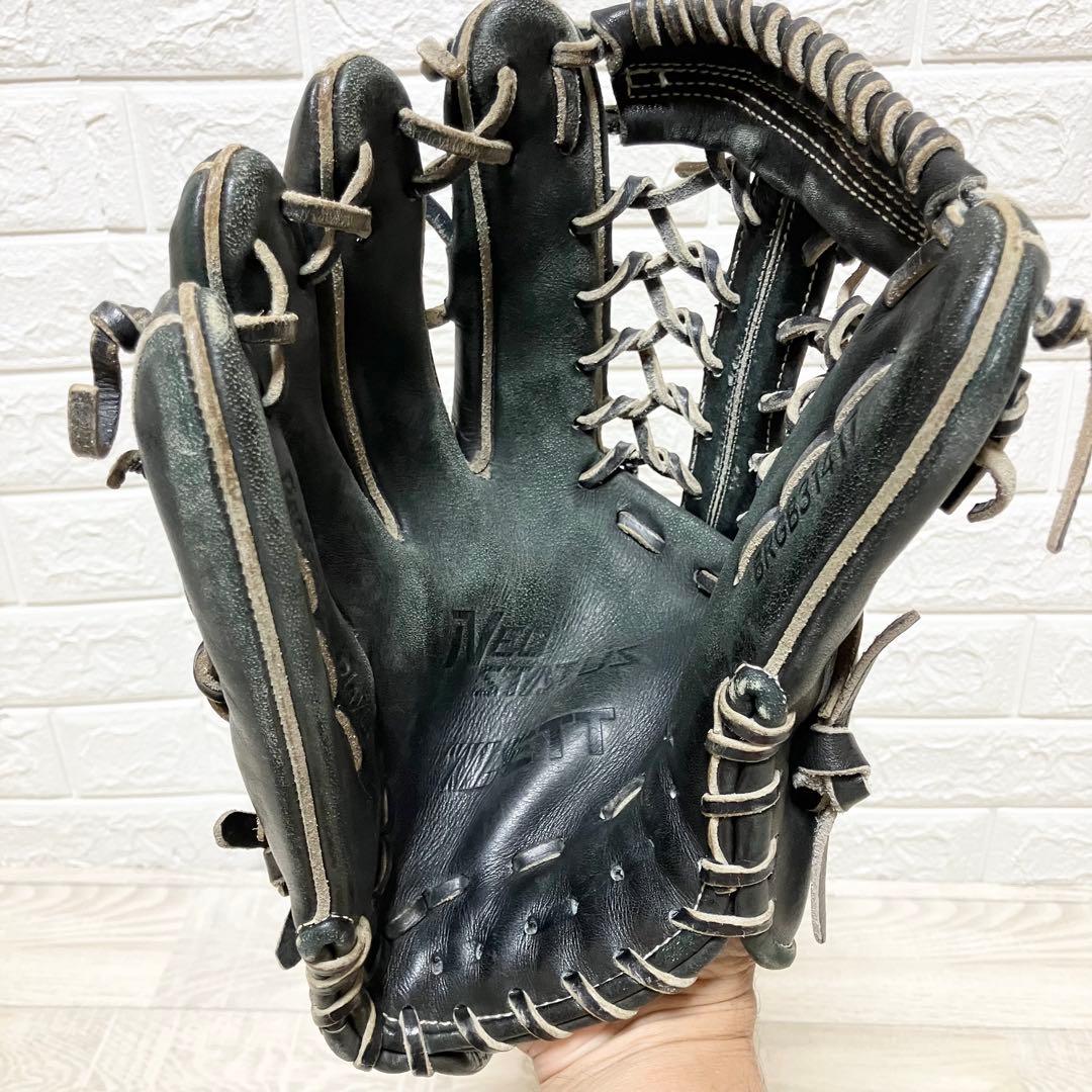【即戦力】ゼット　ネオステイタス　大人　軟式野球グローブ　外野用　左利　ZETT