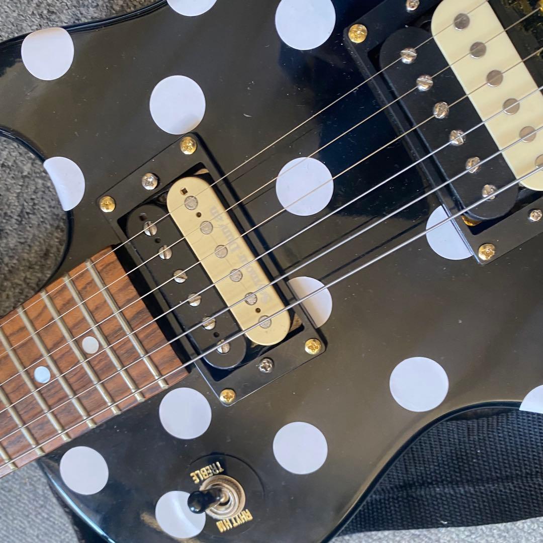 セイモアダンカンPAF搭載 バーニードット柄エレキギターランディーローズ