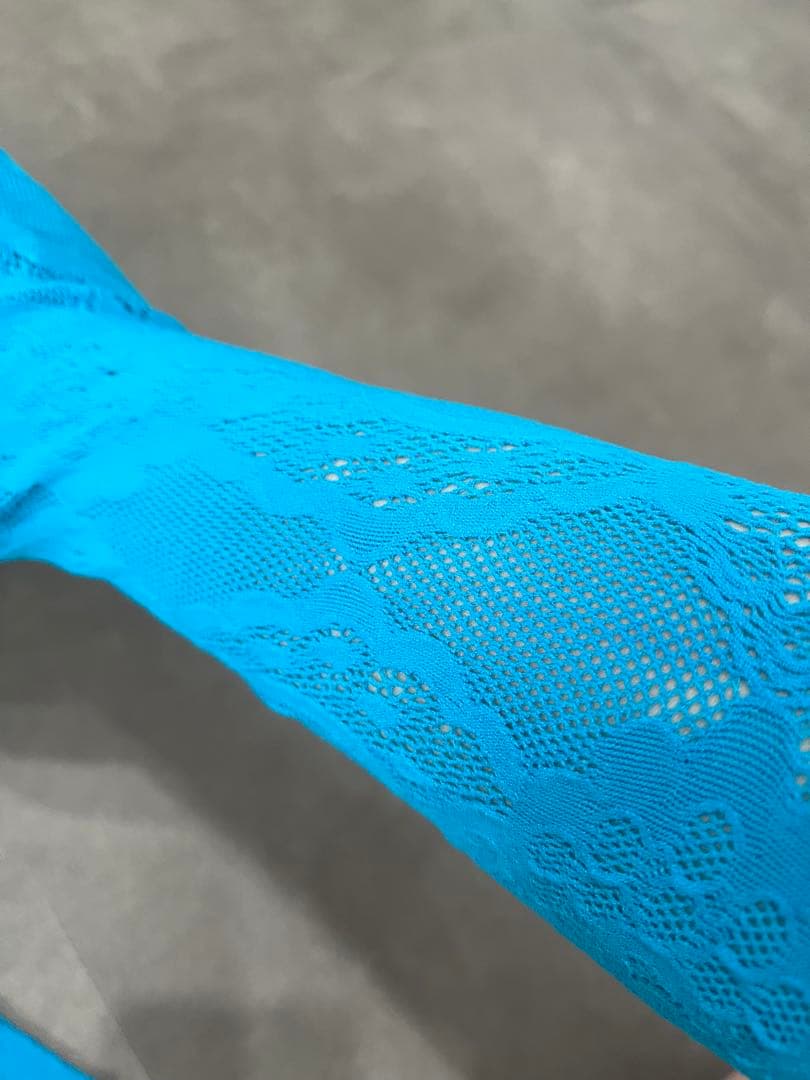 即購入OK❣️チャコット　ノーソーイングニットS〜M ターコイズカラー美品❣️