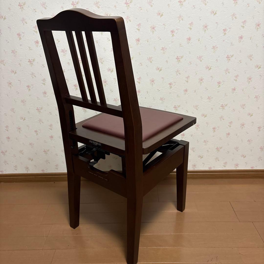希少　YAMAHA トムソン椅子　木目　茶色　ピアノ椅子