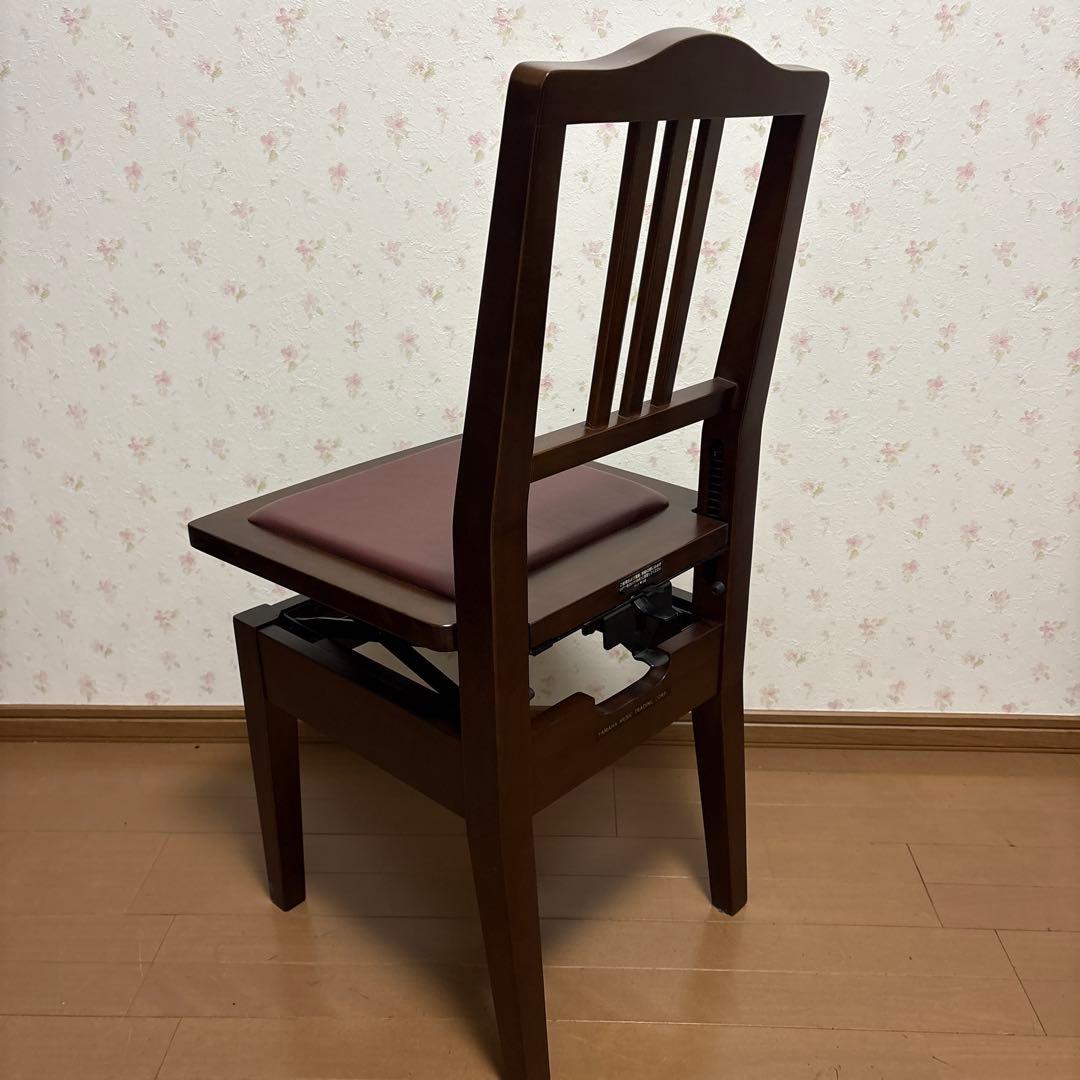 希少　YAMAHA トムソン椅子　木目　茶色　ピアノ椅子