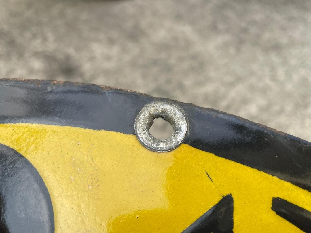 ロ*ク様 戦前 ホーロー看板 SOCONY ソコニー 希少 上松バージョン 昭和