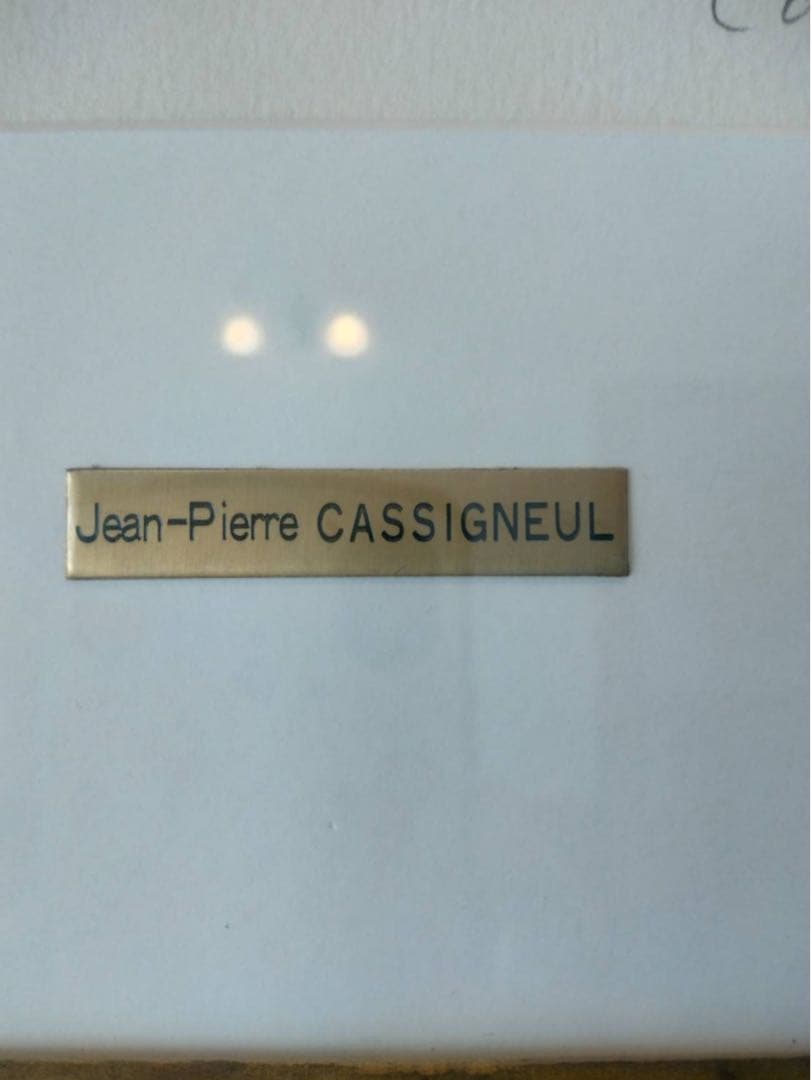 Jean-Pierre Cassigneul リトグラフ 金色フレーム付き