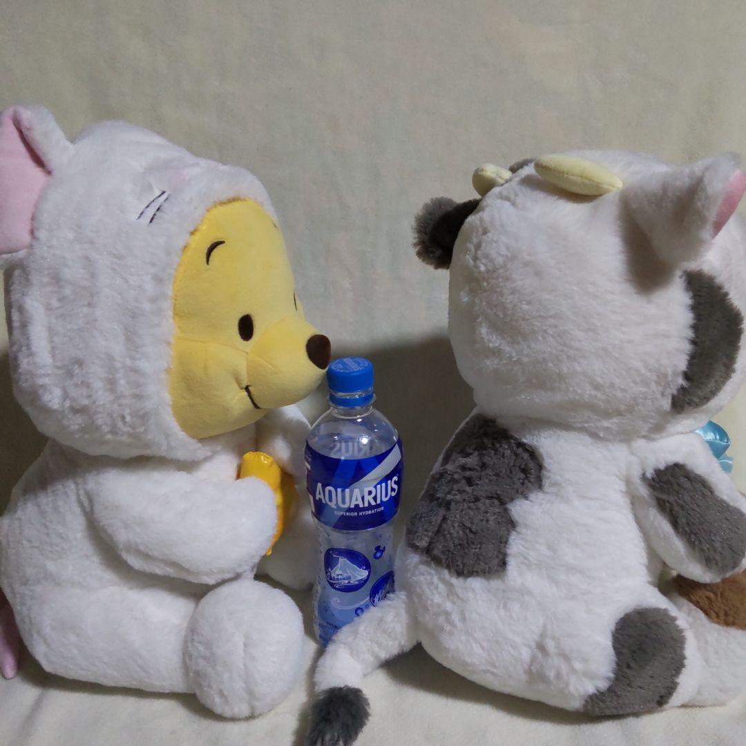 タグ付き☆ディズニーストア　お正月　プーさん　干支　ぬいぐるみ　Lサイズ